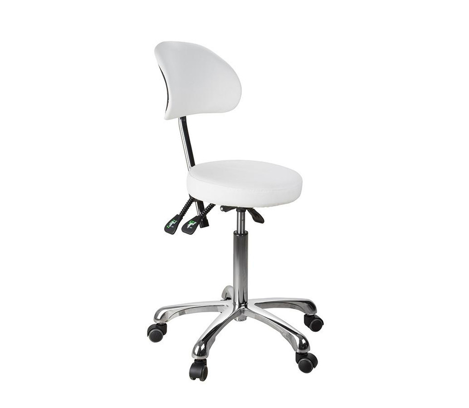 Premium medical stool with back support