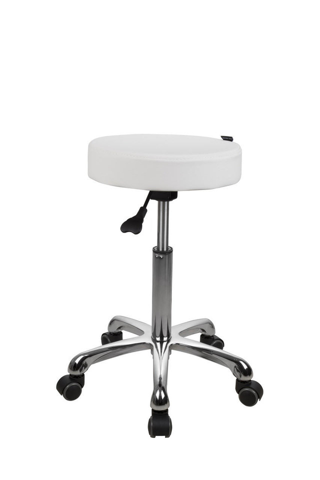 Silverfox 1023A backless rolling stool with round seat