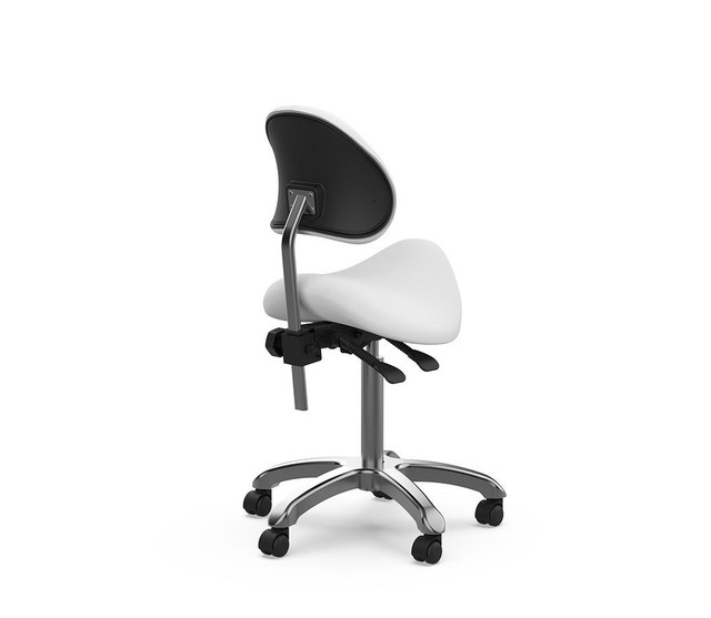 Silverfox 1025 Saddle Stool With Back Support - Image 6