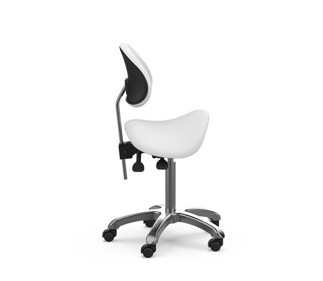 Silverfox 1025 Saddle Stool With Back Support - Image 4