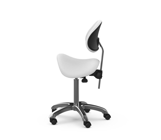 Silverfox 1025 Saddle Stool With Back Support - Image 5