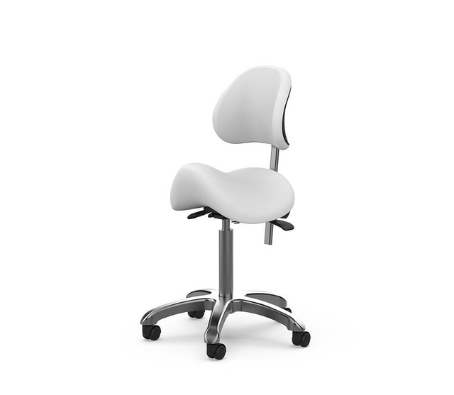 Silverfox 1025 Saddle Stool With Back Support - Image 3
