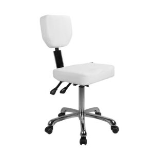 Silverfox 1030 rolling stool with back support