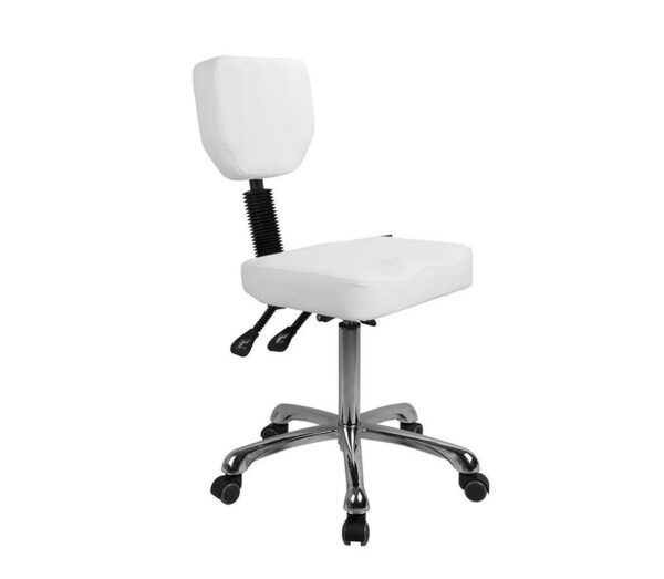 Silverfox 1030 rolling stool with back support