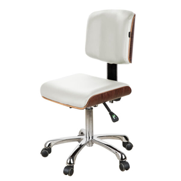 Silverfox 1071 – Luxury Rolling Stool with Back Support - Image 4