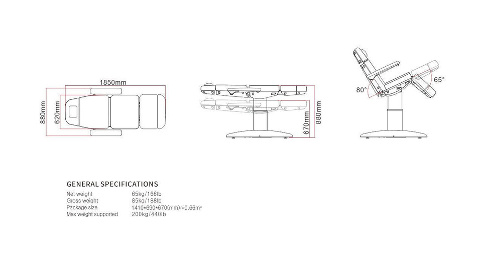 Silverfox 2222B – Multi-Function Adjustable Exam & Treatment Chair - Image 7