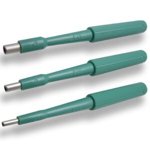 Amtech Disposable Biopsy Punch with Plunger – Sterile, Single-Use – Pack of 10
