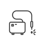 Ultrasound gel warmer device for medical examinations and diagnostics.