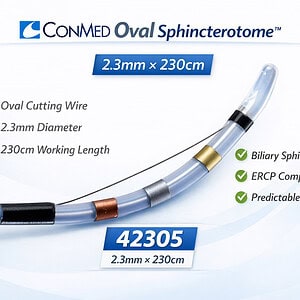 42305 — Oval sphincterotome, 2.3mm × 230cm