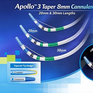 Apollo 3 Taper 8mm Cannulas Overview