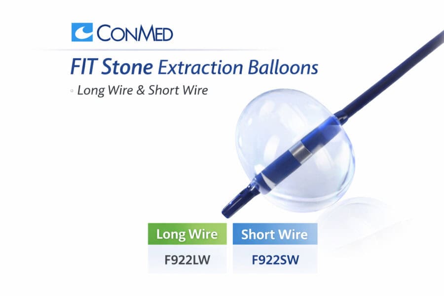 ConMed FIT Stone Extraction Balloons — Long Wire & Short Wire (F922LW, F922SW)