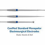 ConMed Standard Monopolar Electrosurgical Electrodes – Blade, Needle & Ball