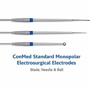 ConMed Standard Monopolar Electrosurgical Electrodes – Blade, Needle & Ball