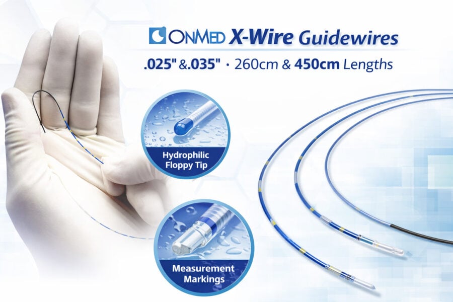 ConMed X-Wire Guidewires — .025 & .035 Diameters, 260cm & 450cm Lengths