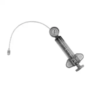 ConMed inflation device for controlled balloon inflation and deflation during endoscopic and interventional procedures. SKU 100851.