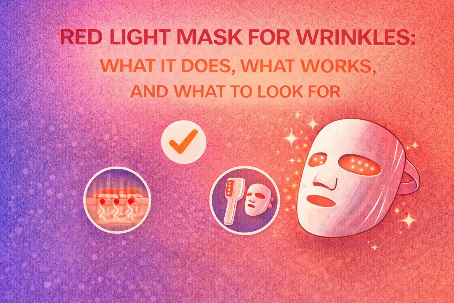 Red Light Mask for Wrinkles What It Does, What Works, and What to Look For
