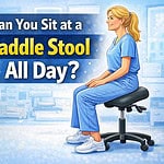can you sit at a saddle stool all day​