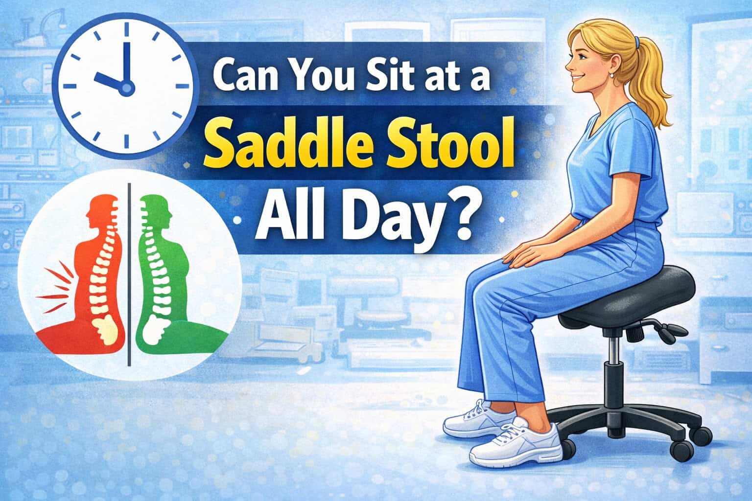 can you sit at a saddle stool all day​