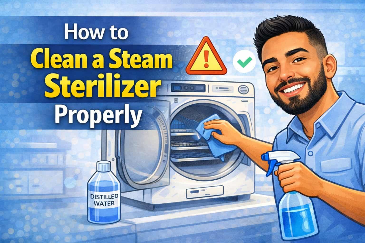 how to clean a steam sterilizer