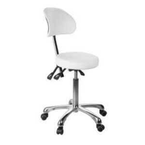 Silverfox 1030 Rolling Stool With Back Support